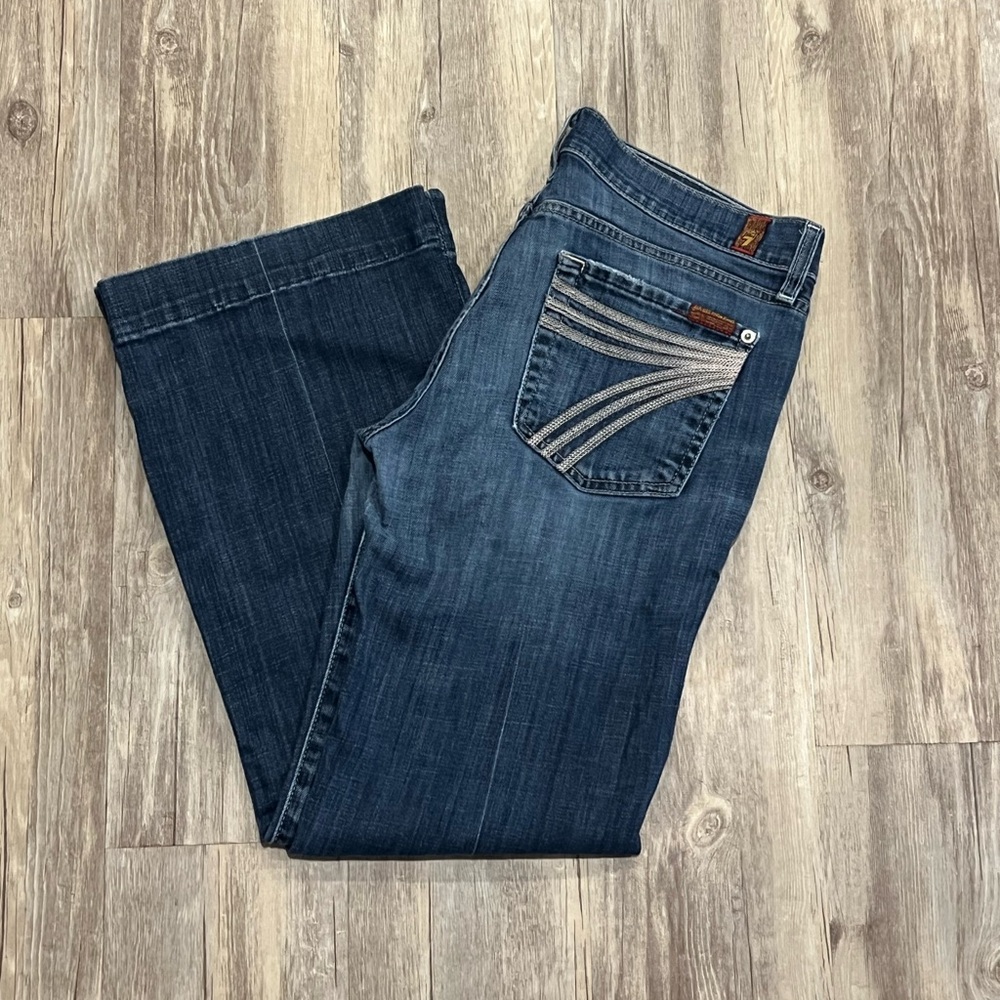 7 For All Mankind Dark Blue Jeans